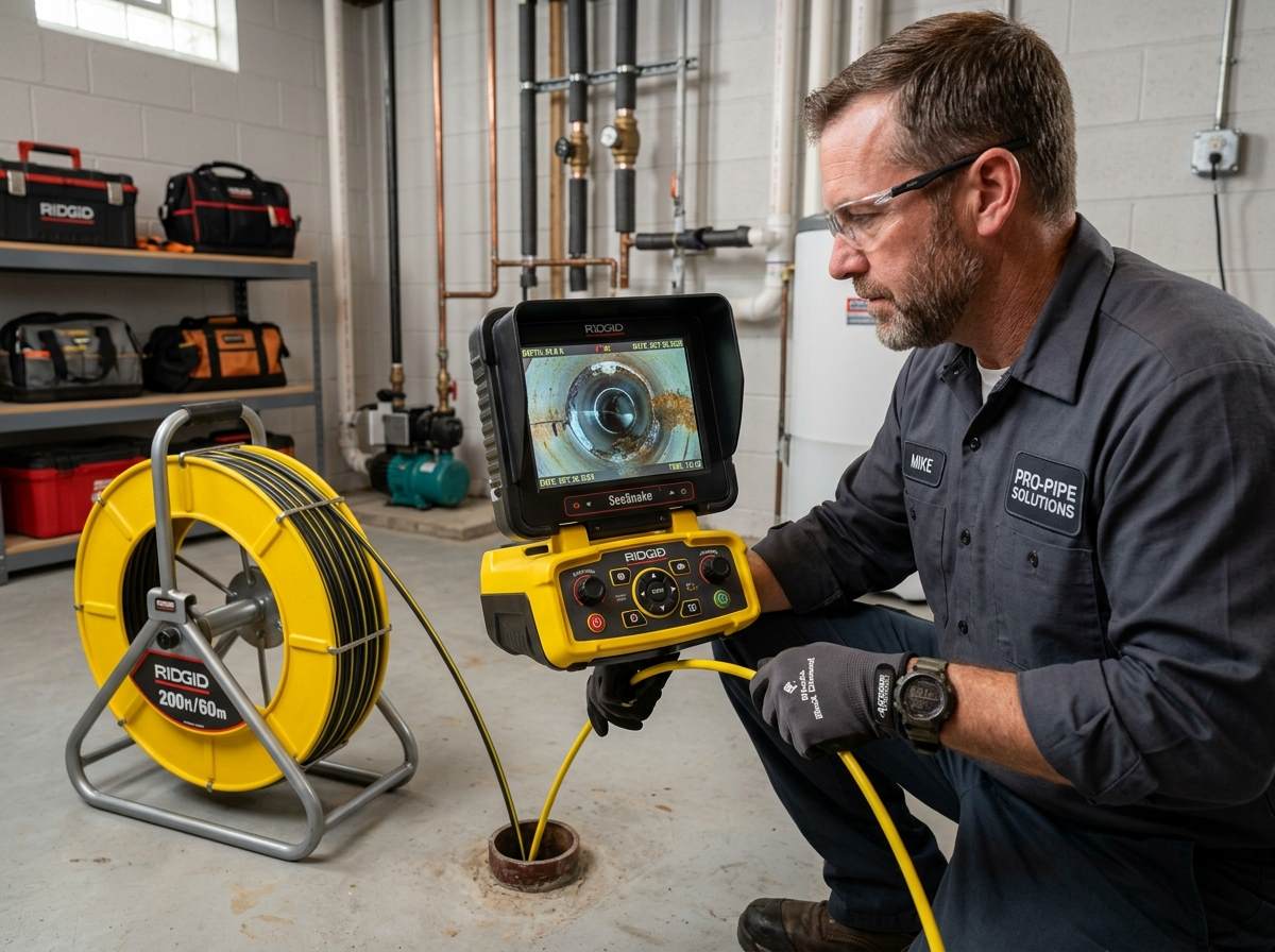 Caméra vidéo étanche HD pour inspection des canalisations